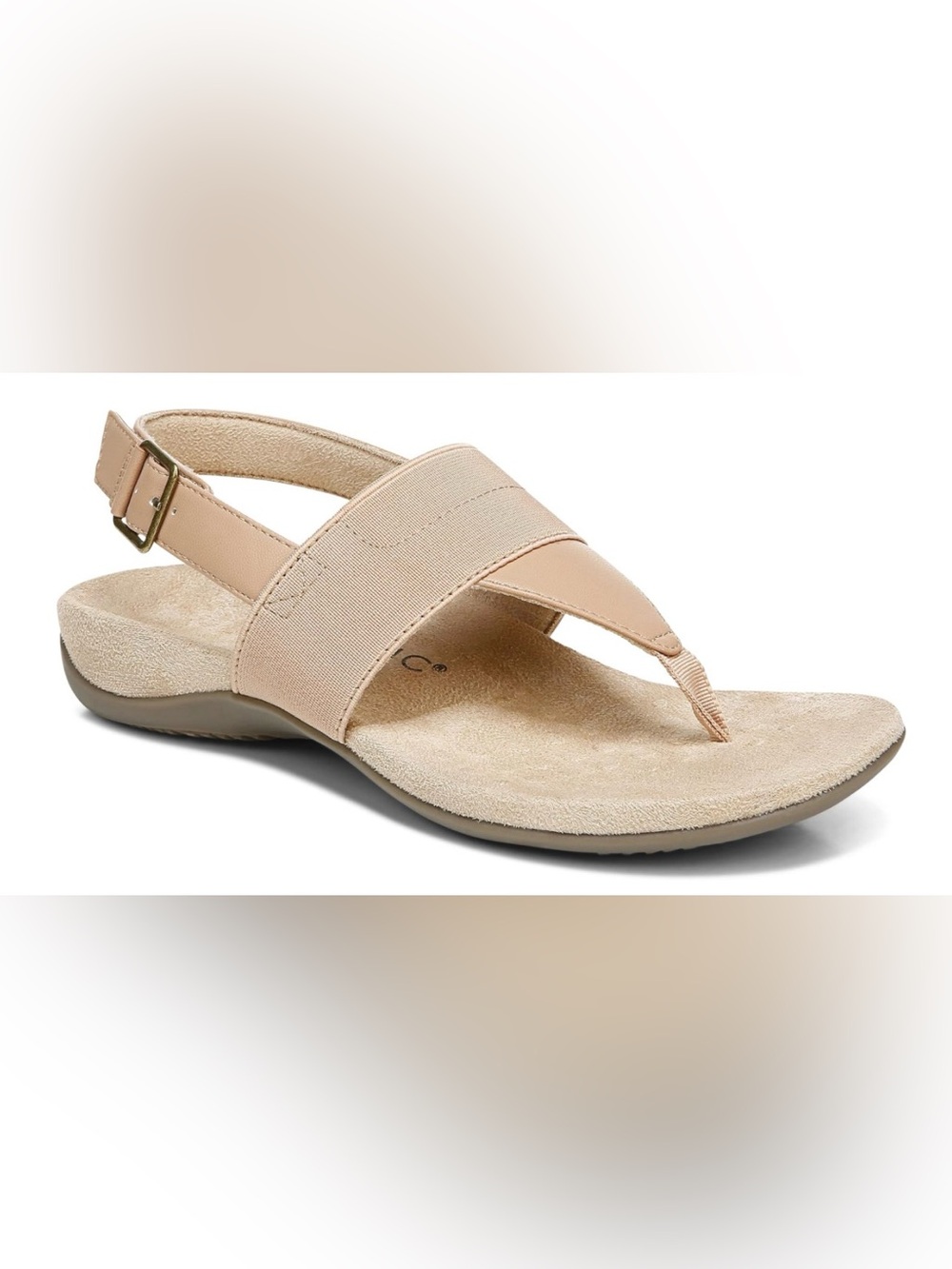 Vionic Rest Danita Backstrap Sandal Nude Beige Slingback Thong Sandal Size 9